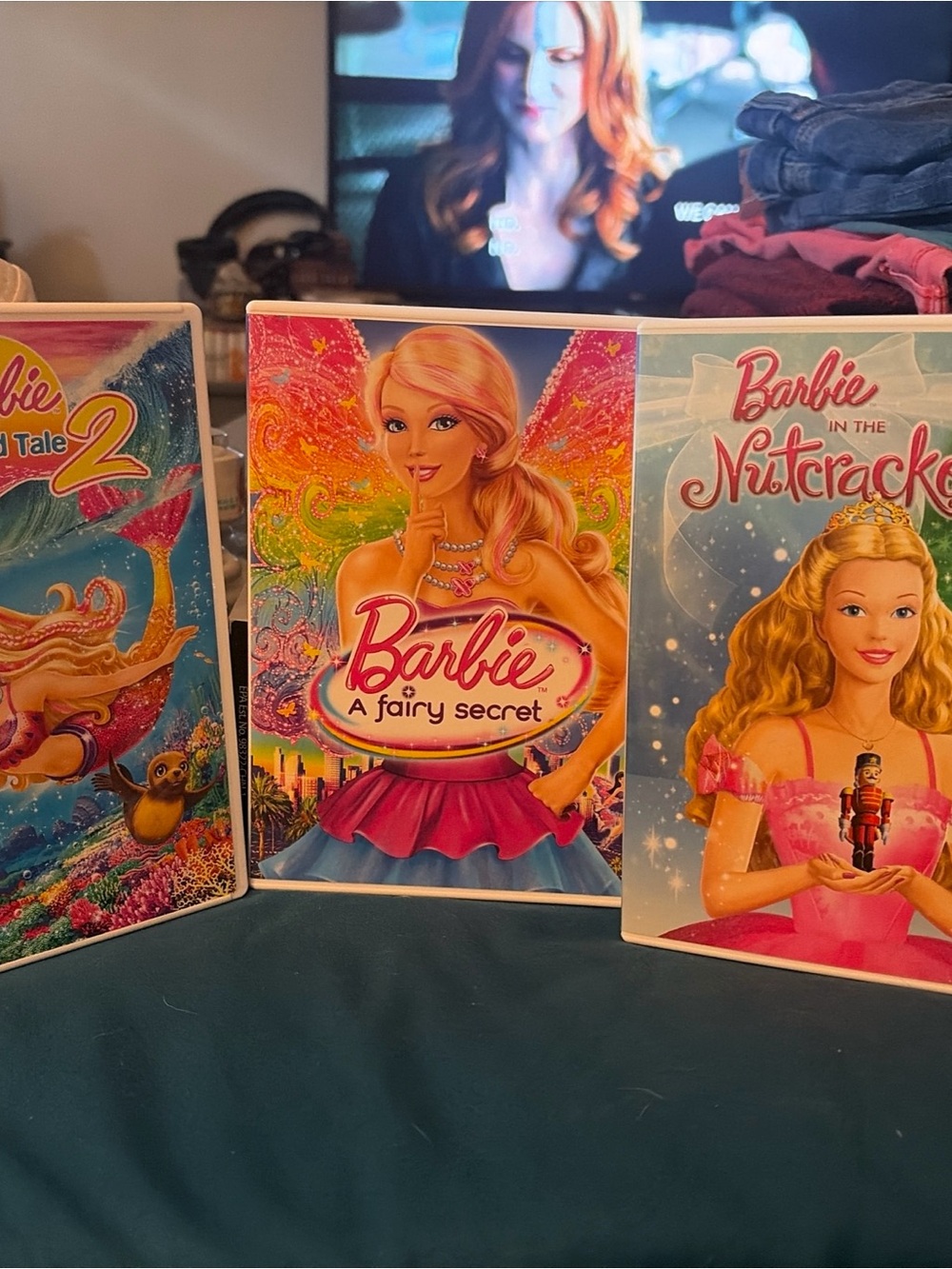 Barbie DVD Bundle Mermaid Tale 2, A fairy Secret and the nutcracker
